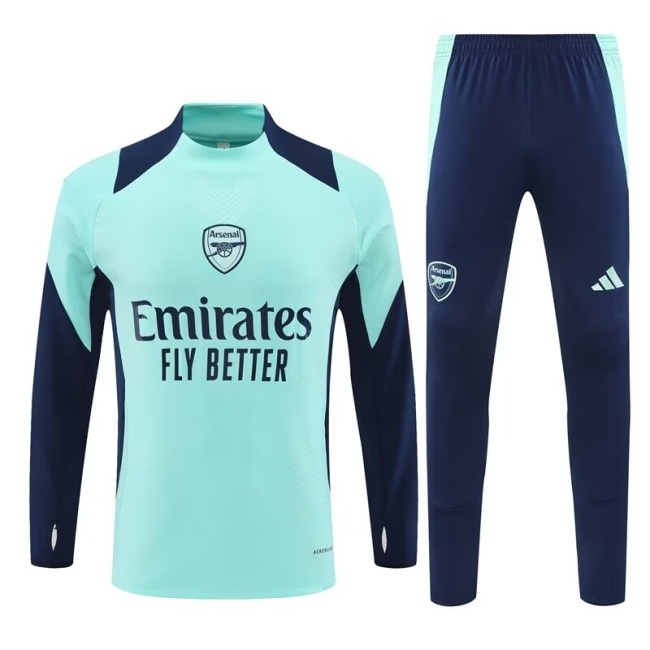 Arsenal 24/25 Tracksuit - Green/Navy Blue