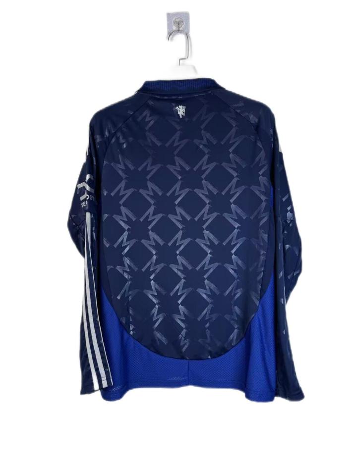 Manchester Utd 24/25 Away Dark Blue Long Jersey