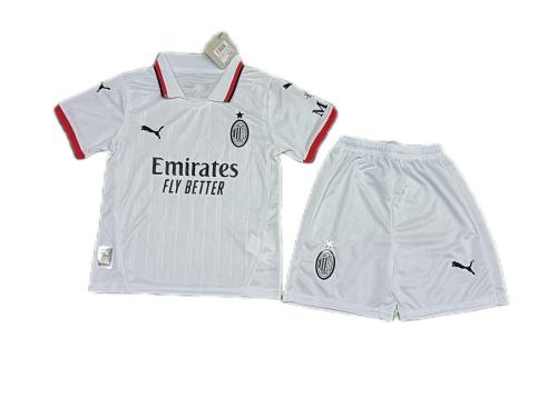 Kids-AC Milan 24/25 Away White Soccer Jersey