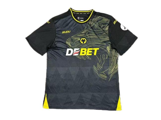 Wolves 24/25 Away Black Soccer Jersey