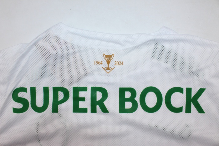 Sporting Lisbon 24/25 Away White Soccer Jersey