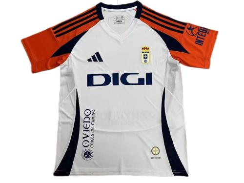 Real Oviedo 24/25 Away White Soccer Jersey