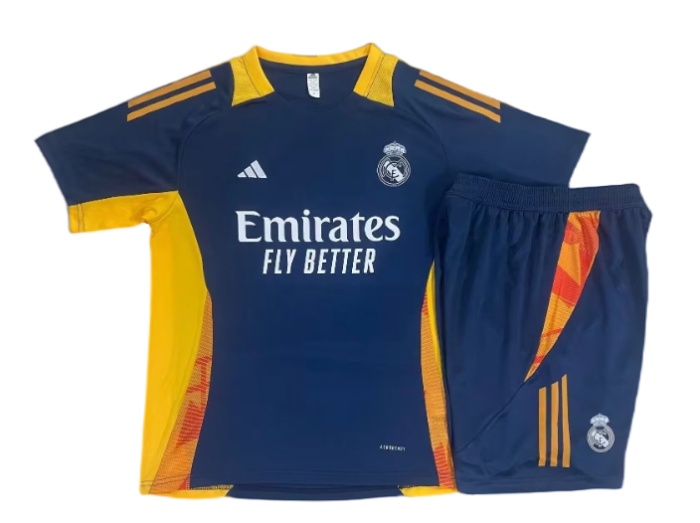 Real Madrid 24/25 Navy Blue/Yellow Training Kit