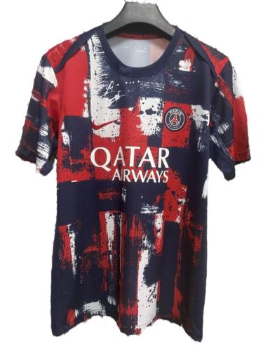 PSG 24/25 Red/Navy Blue/White Training Jersey