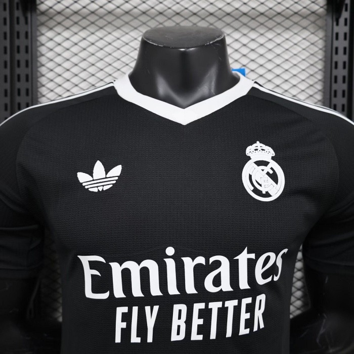 Real Madrid 24/25 GK Black/White Jerseys(Player)