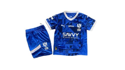 Kids-Al-Hilal 24/25 Home Soccer Jersey