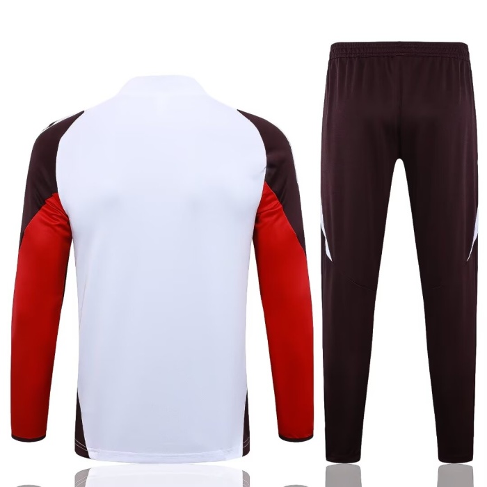 Bayern Munich 24/25 Tracksuit - White/Dark Red