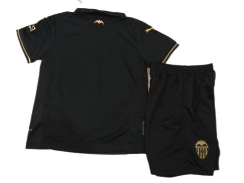 Kids-Valencia 24/25 Away Black Soccer Jersey
