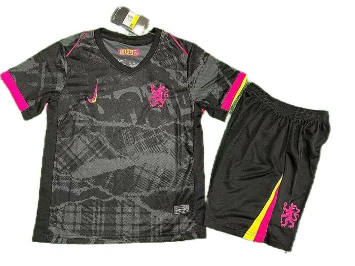 Kids-Chelsea 24/25 Third Black Soccer Jersey