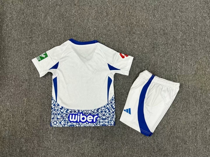 Kids-Granada 24/25 Away White/Blue Soccer Jersey