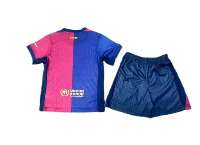 Kids-Barcelona 24/25 Home New Sponsor Jersey(Player)