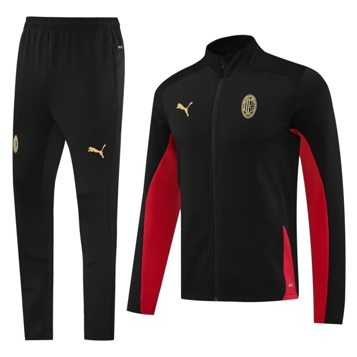 AC Milan 24/25 Tracksuit - Black/Red