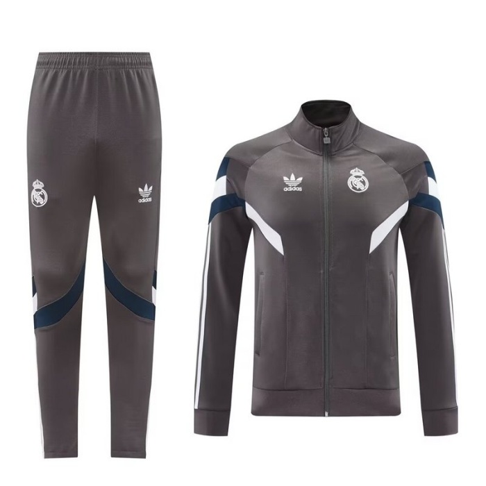 Real Madrid 24/25 Tracksuit - Grey