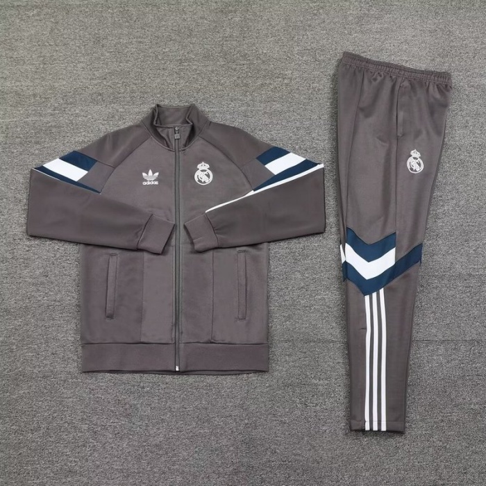 Real Madrid 24/25 Tracksuit - Grey