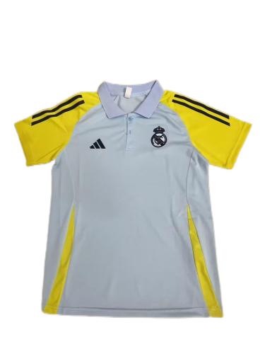 Real Madrid 24/25 Grey/Yellow Polo Shirts