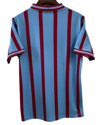 Aston Villa 1957 Away Blue/Red Soccer Jersey