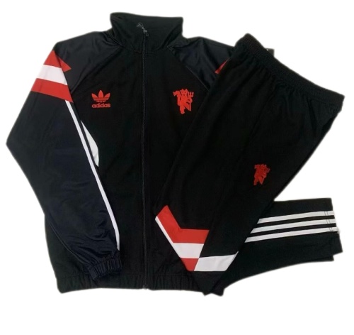 Man Utd 24/25 Tracksuit - Black/Red/White