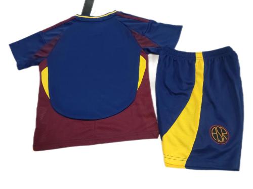 Kids-Roma 24/25 Third Dark Blue Soccer Jersey