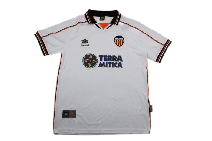 Valencia 99/00 Home Soccer Jersey