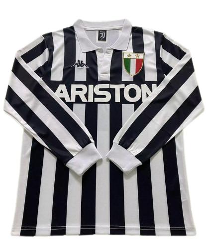 Juventus 84/85 Home Long Soccer Jersey