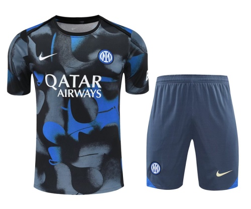Inter Milan 24/25 Grey/Blue Training Kit Jersey
