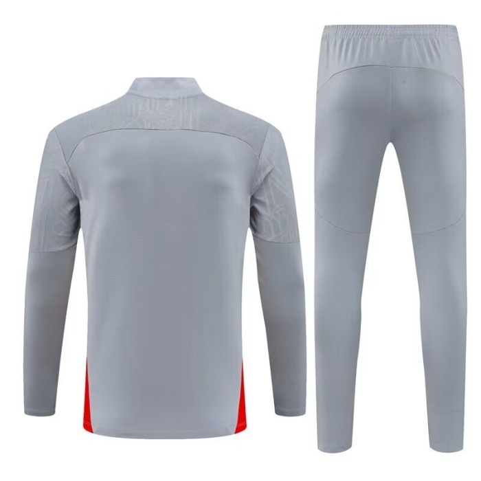 AC Milan 24/25 Tracksuit - Grey/Red