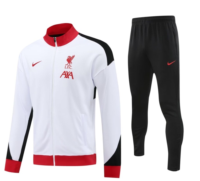 Liverpool 24/25 Tracksuit - White/Red/Black