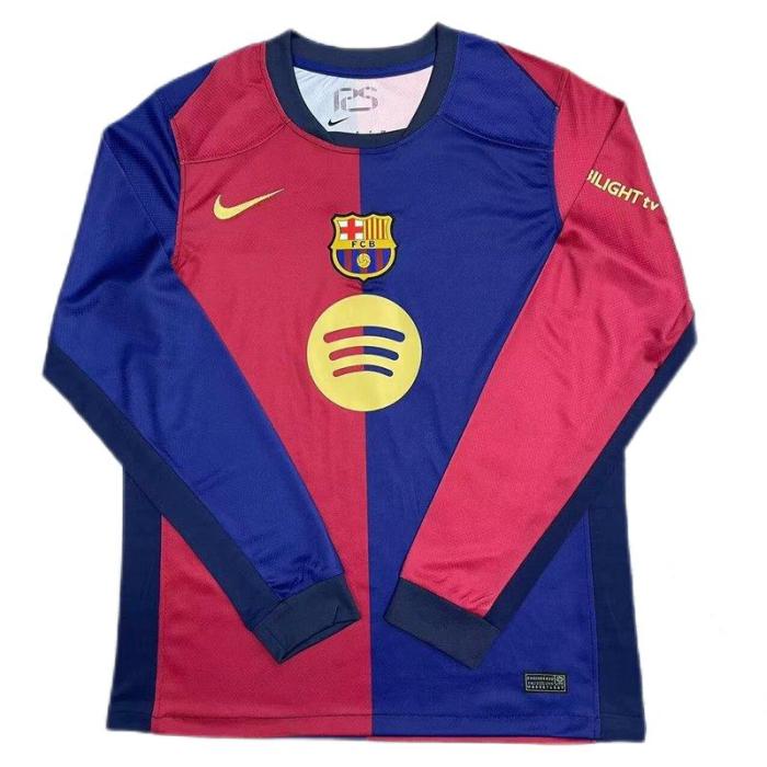 Barcelona 24/25 Home New Sponsor Long Jersey