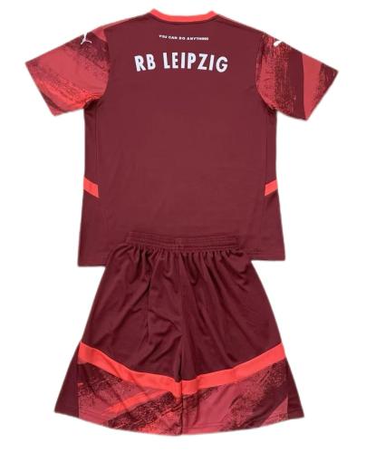 Kids-Leipzig RB 24/25 Away Red Soccer Jersey