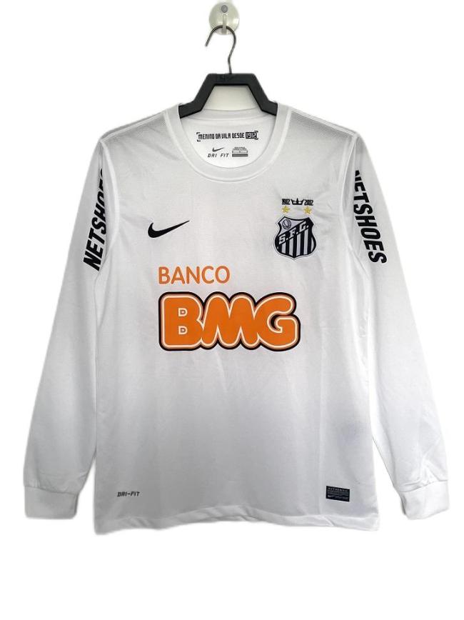 Santos 12/13 Home Long Soccer Jersey