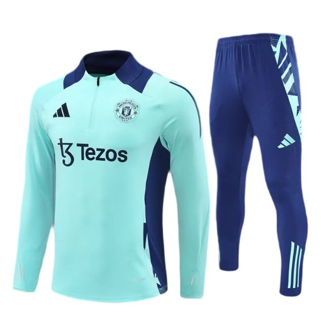 Kids Manchester Utd 24/25 Tracksuit - Green
