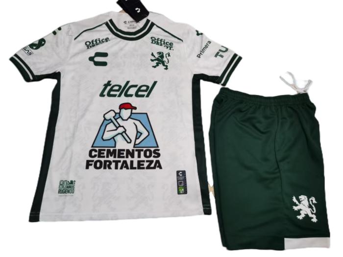 Kids-Club Leon 24/25 Away White Soccer Jersey