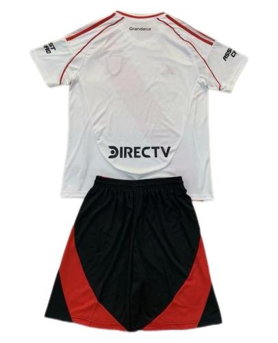 Kids-River Plate 24/25 Home Soccer Jersey