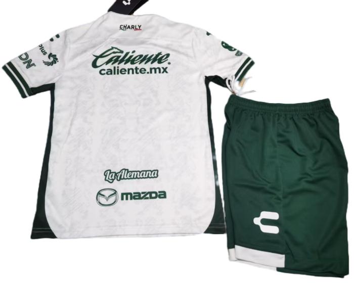 Kids-Club Leon 24/25 Away White Soccer Jersey
