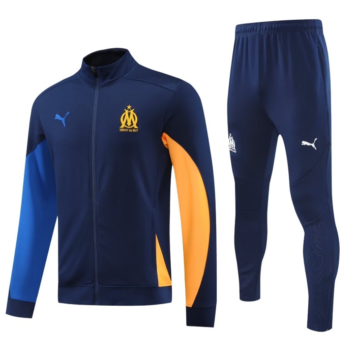Marseille 24/25 Tracksuit - Dark Blue/Orange