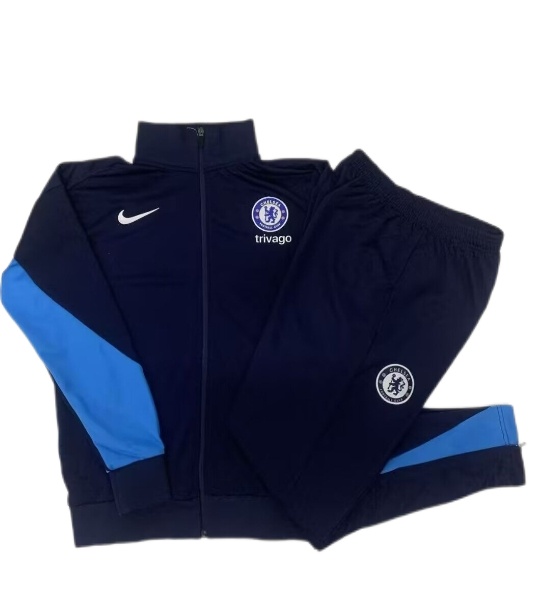 Chelsea 24/25 Tracksuit - Navy Blue/Blue