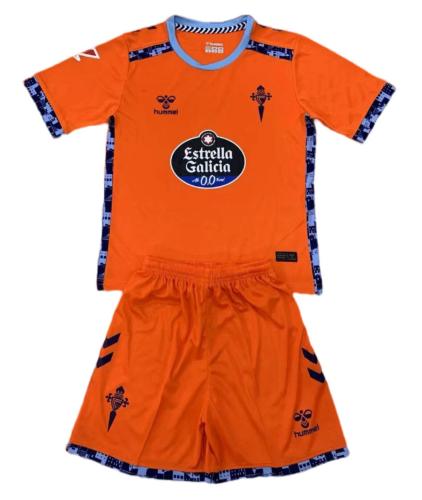 Kids-Celta 24/25 Third Orange Soccer Jersey