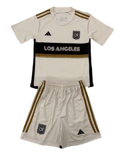 Kids-Los Angles FC 24/25 Third White Soccer Jersey