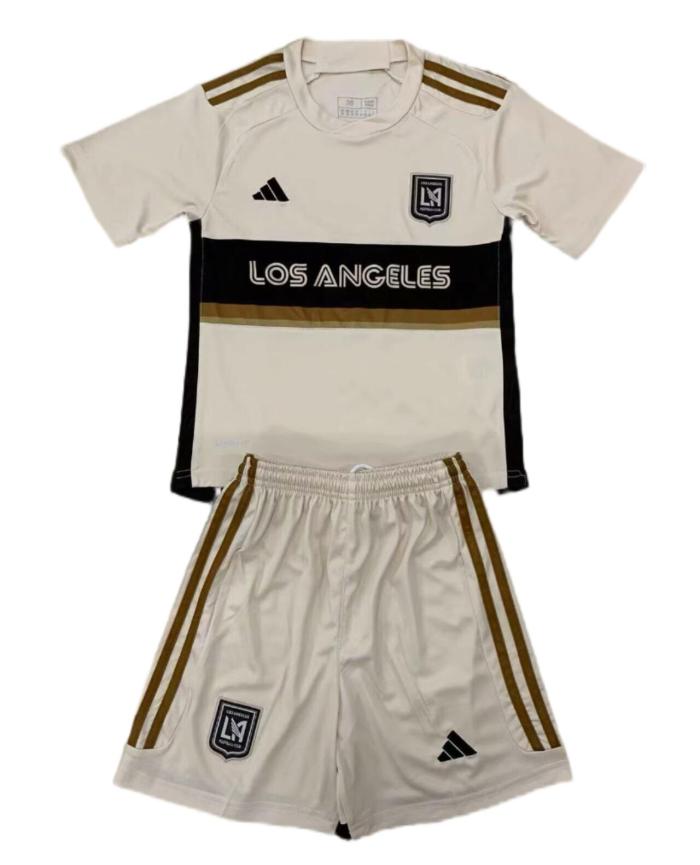 Kids-Los Angles FC 24/25 Third White Soccer Jersey