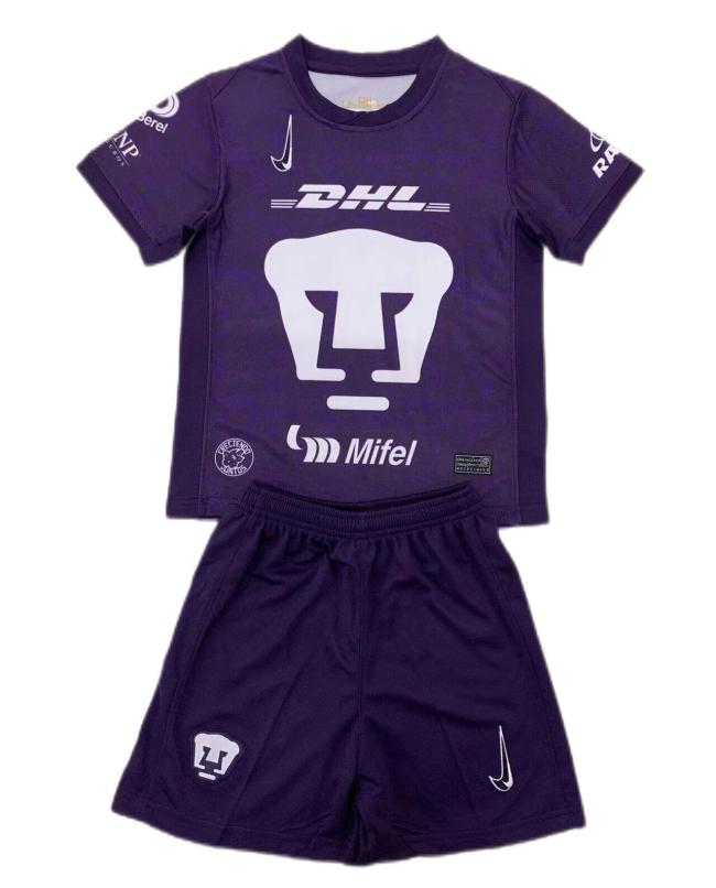 Kids-Pumas UNAM 24/25 Third Purple Soccer Jersey