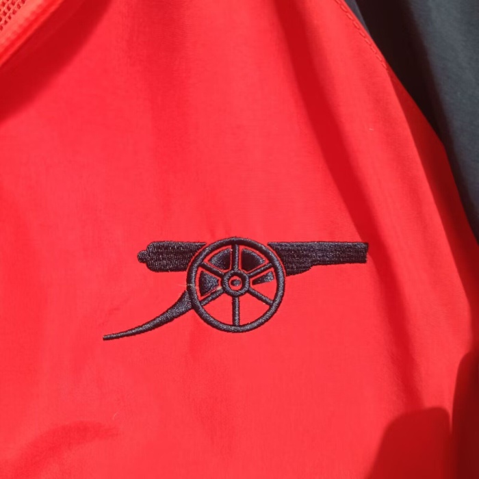Arsenal 24/25 Wind Coat - Red/Navy Blue