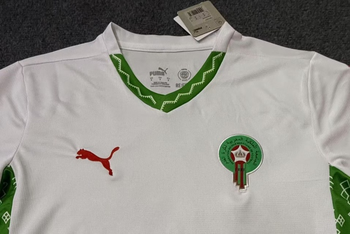 Morocco 24/25 Away White Soccer Jersey