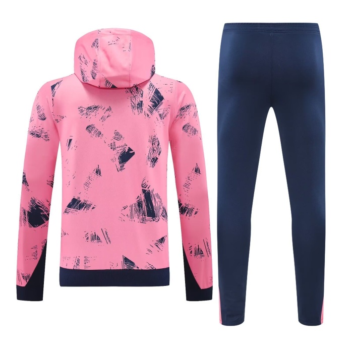 PSG 24/25 Hoodie Tracksuit - Pink/Navy Blue
