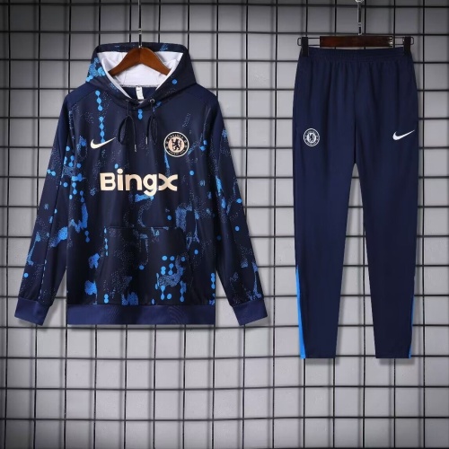 Chelsea 24/25 Hoodie Tracksuit - Dark Blue