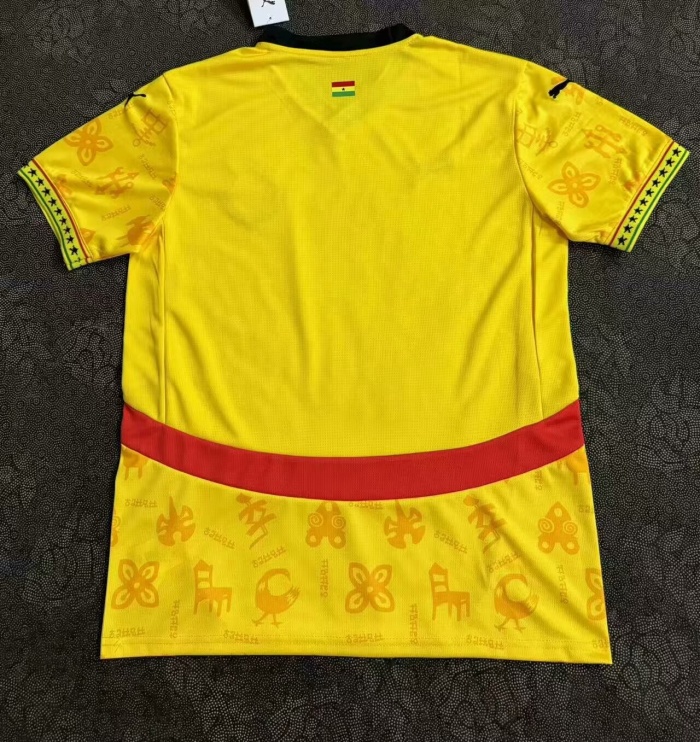 Ghana 24/25 Away Yellow Soccer Jersey