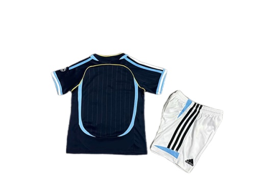 Kids-Argentina 2006 World Cup Away Soccer Jersey
