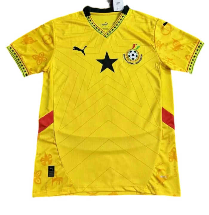 Ghana 24/25 Away Yellow Soccer Jersey