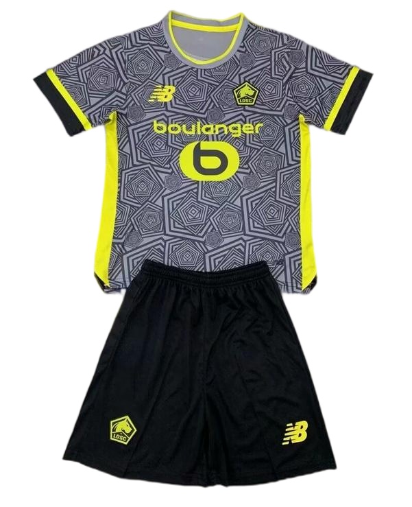 Kids-Lille 24/25 Third Grey Soccer Jersey