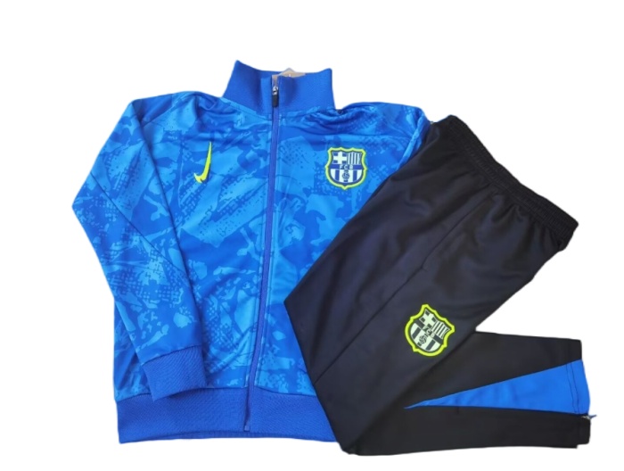 Kids Barcelona 24/25 Tracksuit - Blue