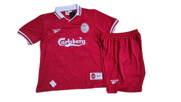 Kids-Liverpool 96/98 Home Soccer Jersey